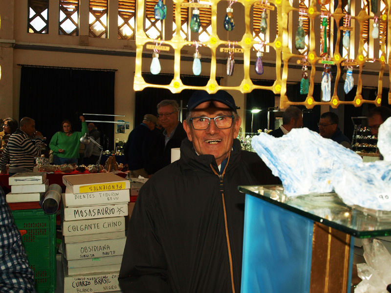 Stand de: José Blas Rufete Rodríguez. XXVI Feria de Minerales y Fósiles