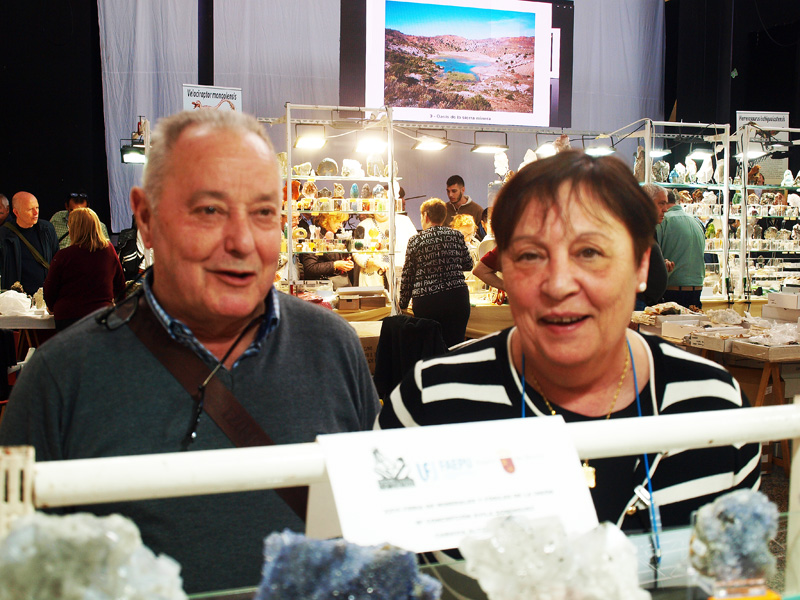 Stand de: María Concepción Ávila Domínguez. XXVI Feria de Minerales y Fósiles