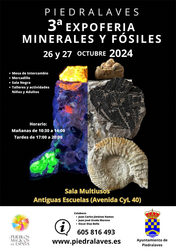 3ª EXPOFERIA MINERALES Y FOSILES. PIEDRALAVES