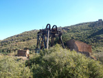   Aragonito. Barranco de Ojos. Aspe.  Alicante