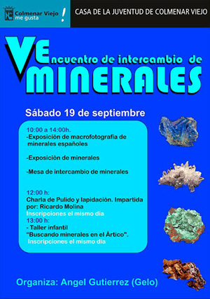 Federación Española de Mineralogía. Carteles antiguos de ferias y eventos